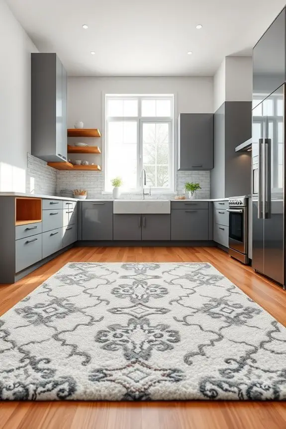 gray and brown rugs