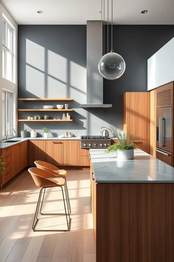 gray and brown walls
