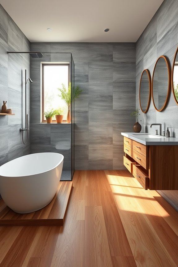 gray and wood harmony