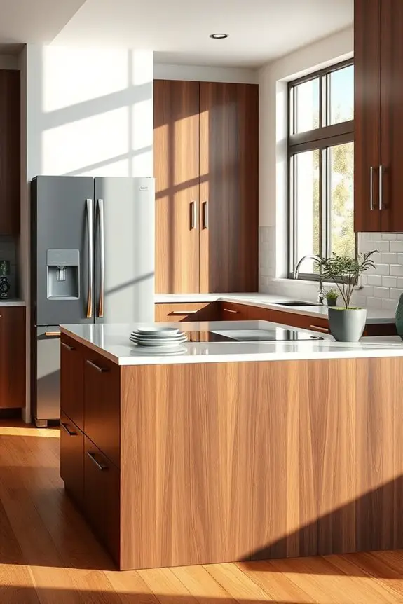 gray appliances enhance warmth