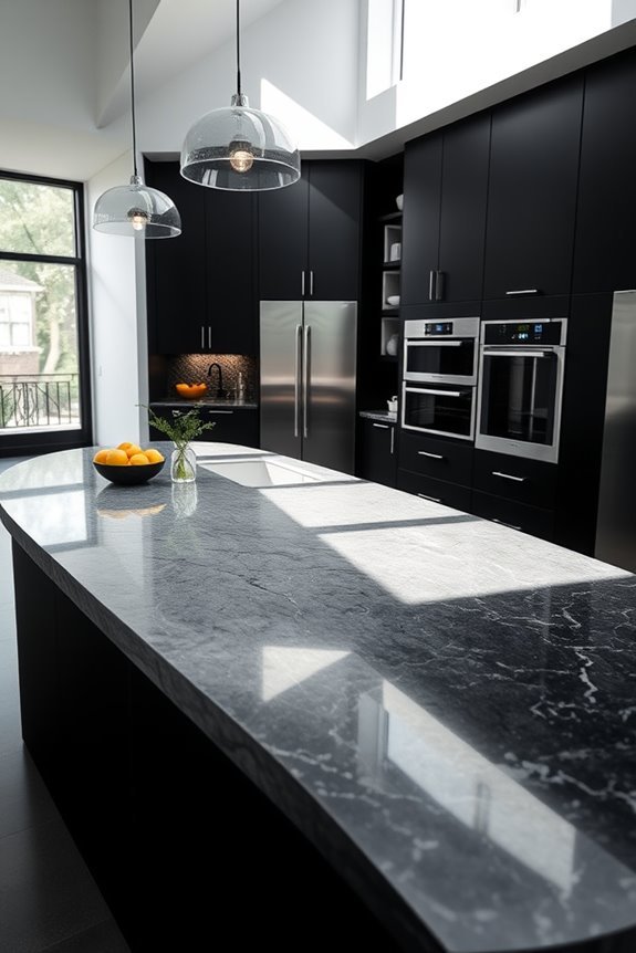 gray quartz vs granite countertops
