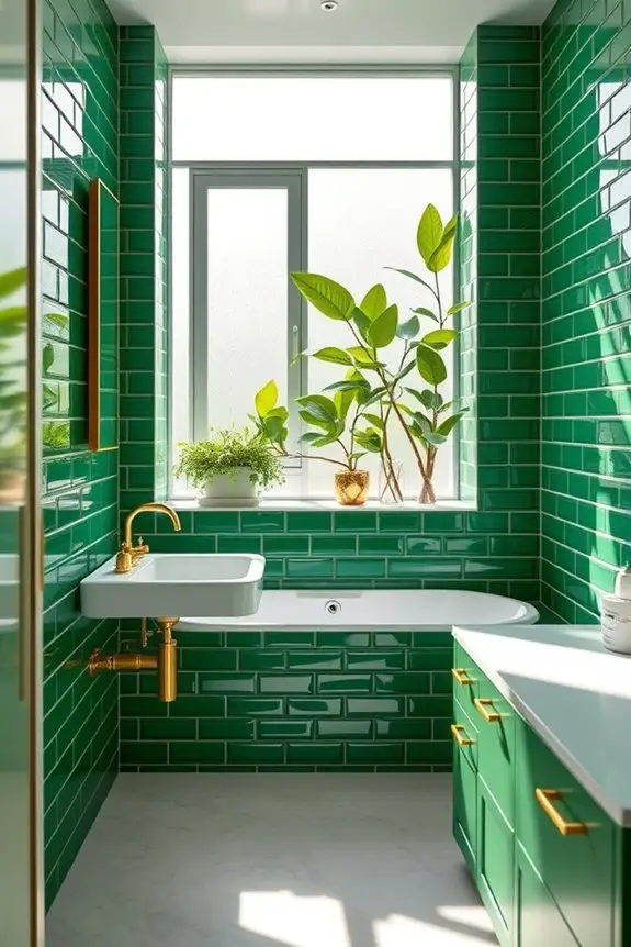 green and gold elegance