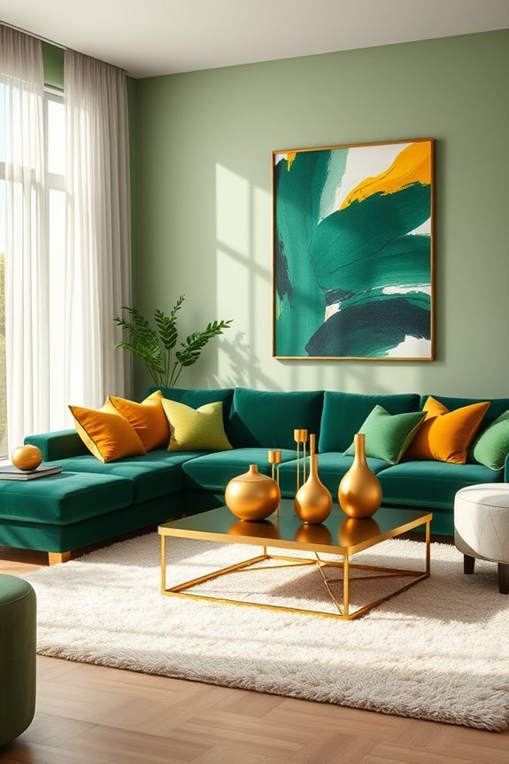 green and gold harmony
