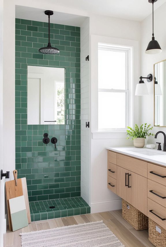 green tile coordinated hierarchy