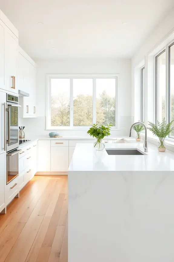 greenery accents for serenity