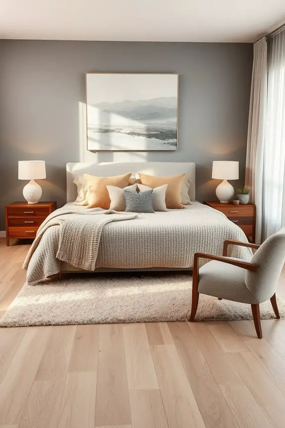 grey and earthy accents