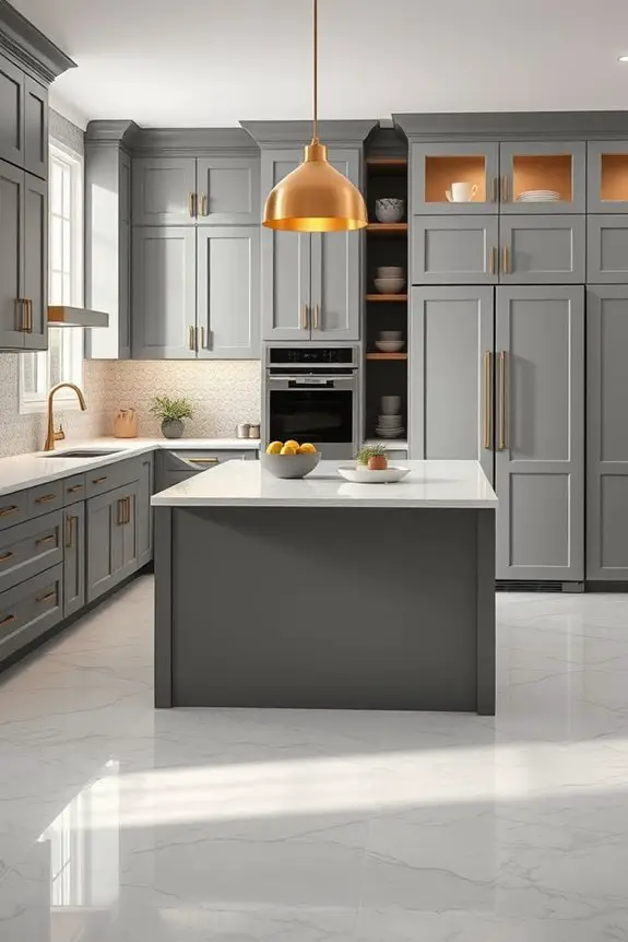 grey and gold elegance