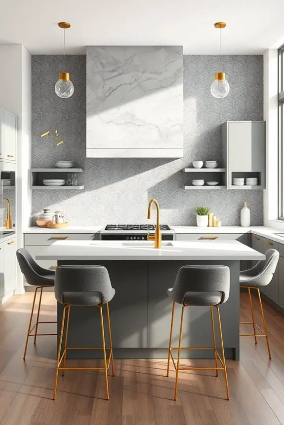 grey and gold elegance