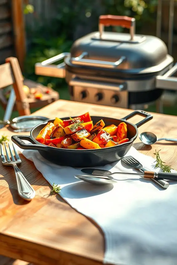 grilling tools as decor