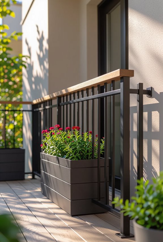 ground floor balcony railing safety