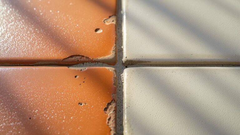 grout absorbs spills easily
