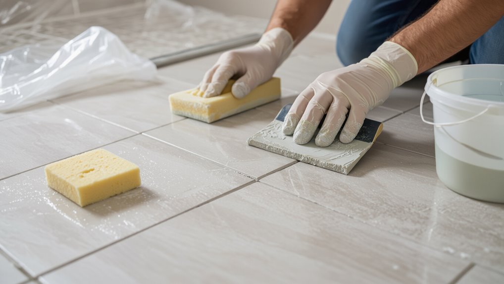 grout clean seal properly