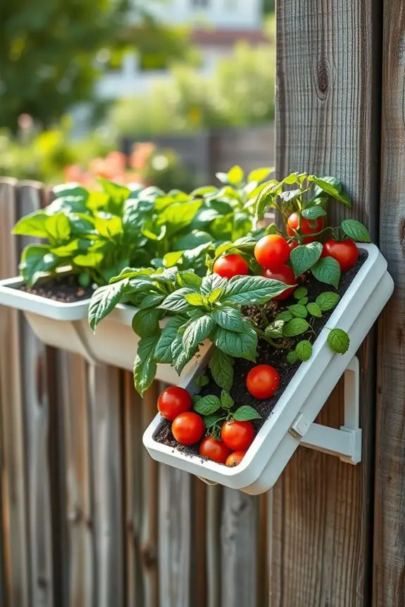 gutter garden for urban gardening