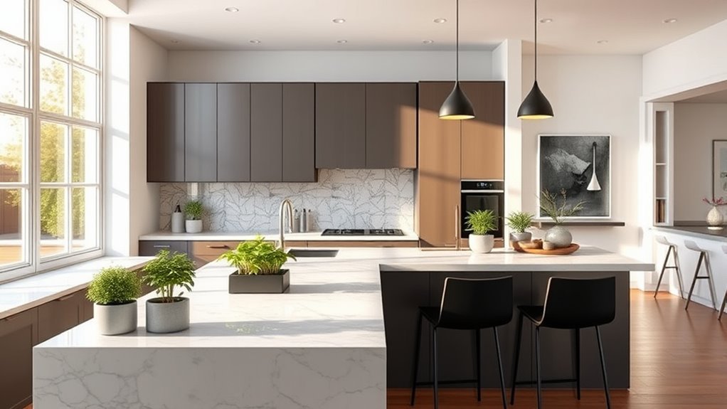 half wall kitchen designs
