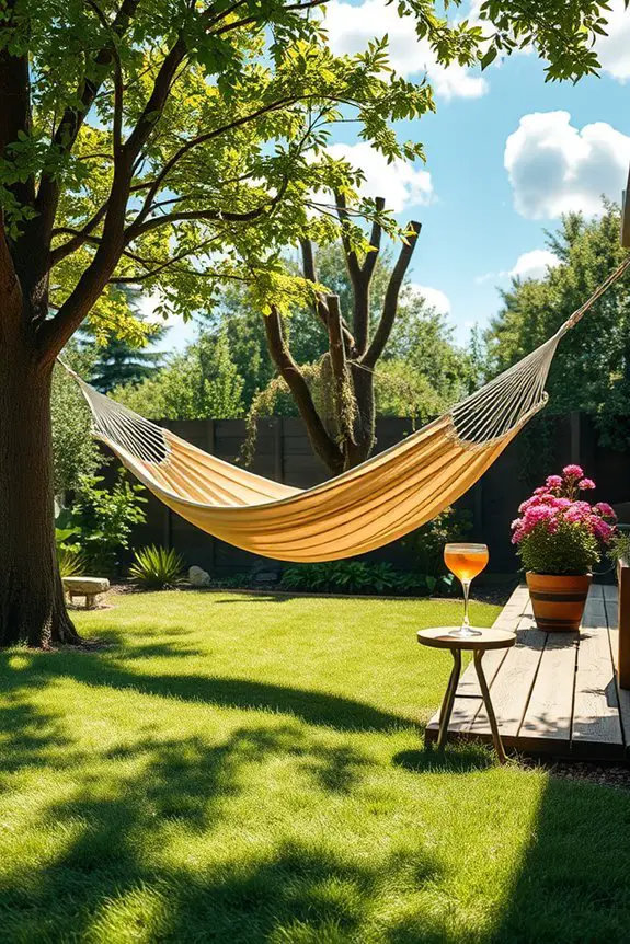 hammock installation for relaxation