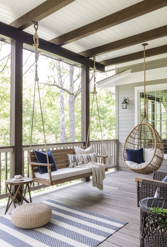 hammock or swinging chair