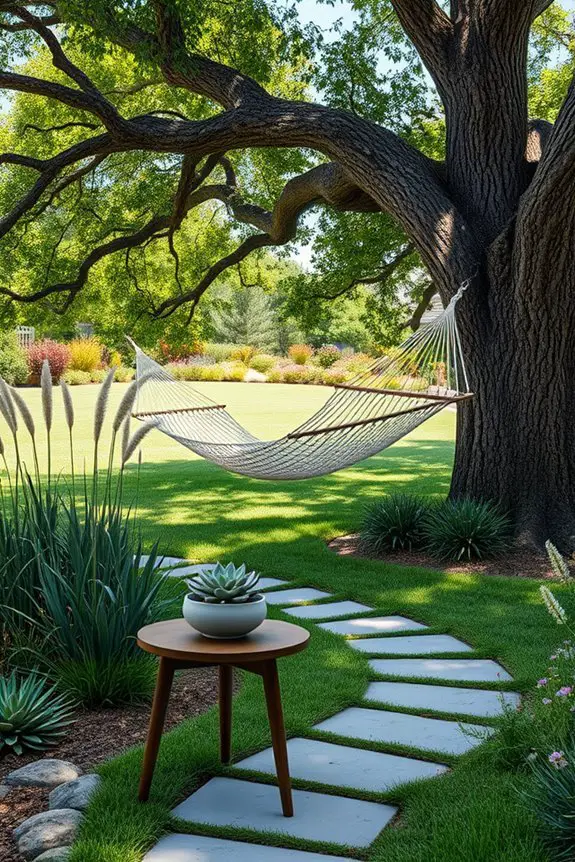 hammock setup for relaxation
