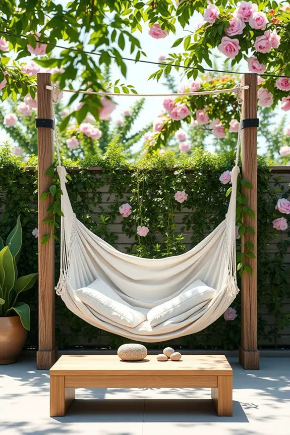 hammock swing patio retreat