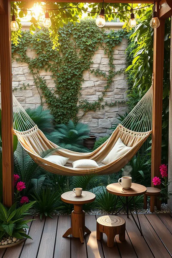 hammock zones for relaxation