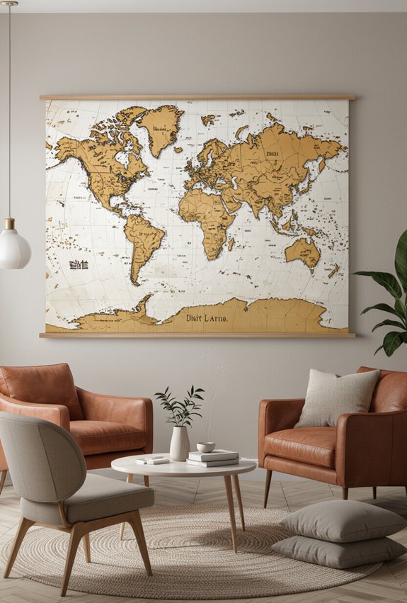 hand drawn vintage coastal map