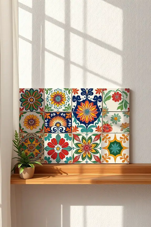 hand painted decorative tiles