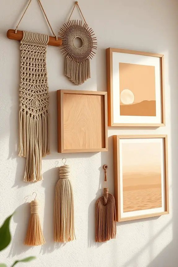 handcrafted brown wall decor