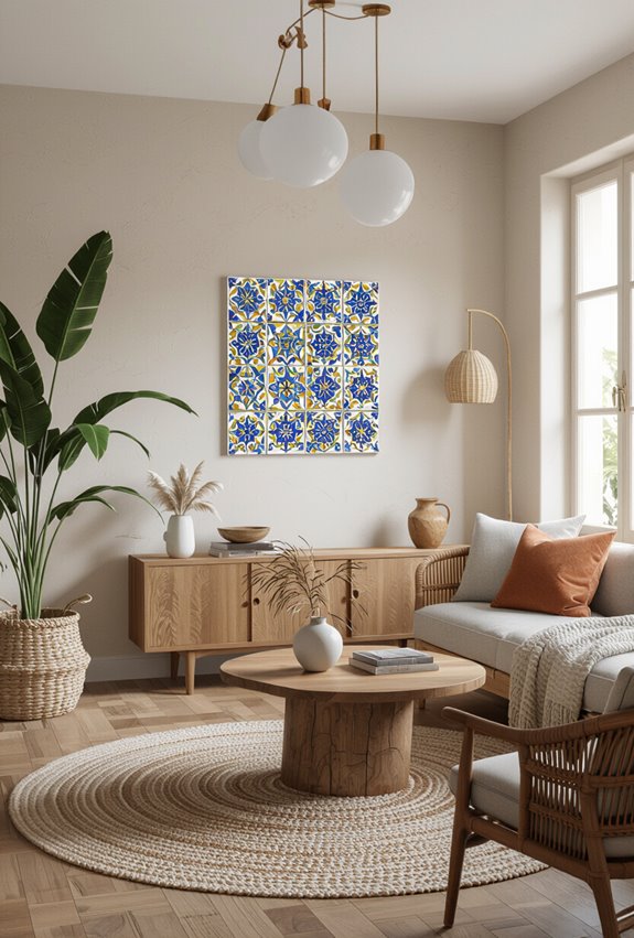 handcrafted terracotta and glazed panels