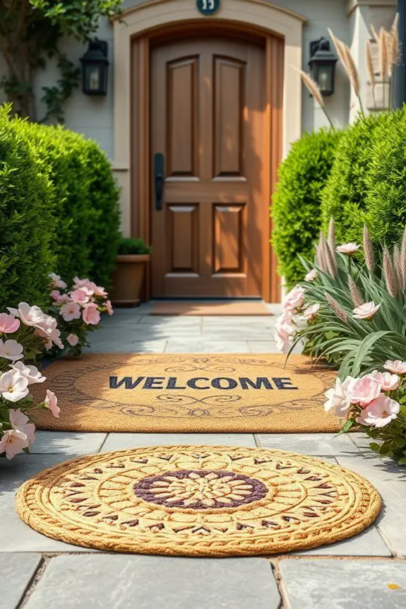 handcrafted welcome mats elevate entrances
