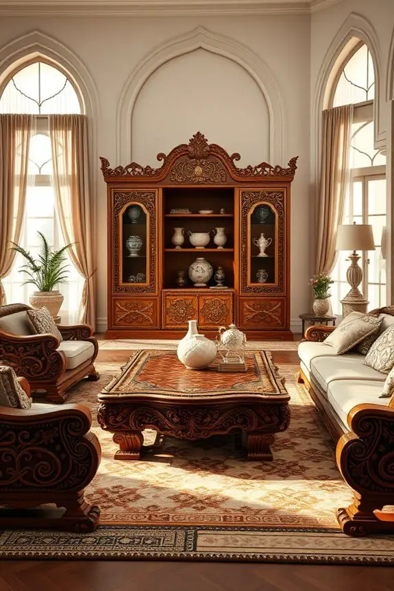 handcrafted wood furniture elegance