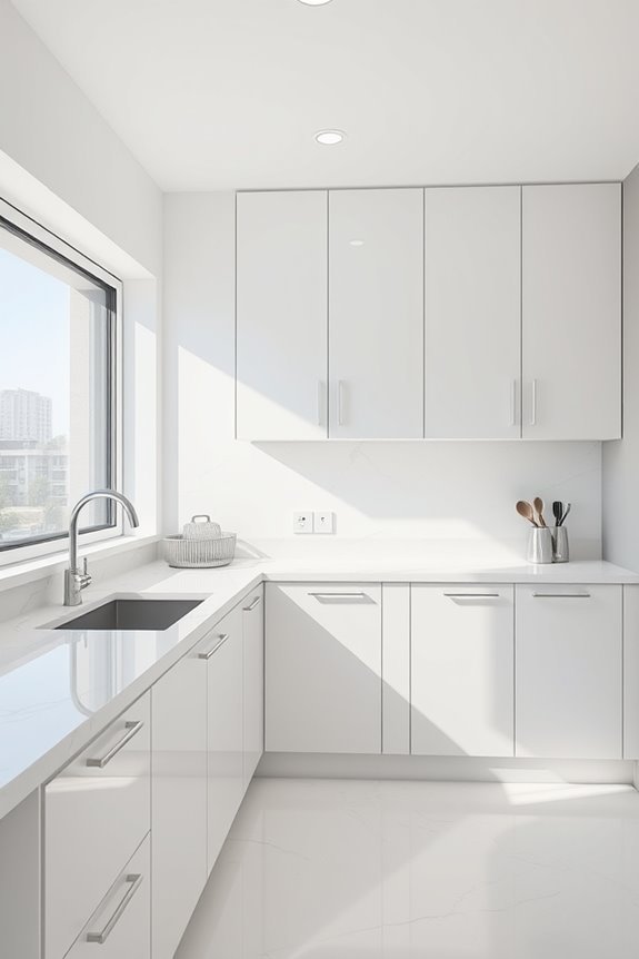 handleless cabinets enhance elegance