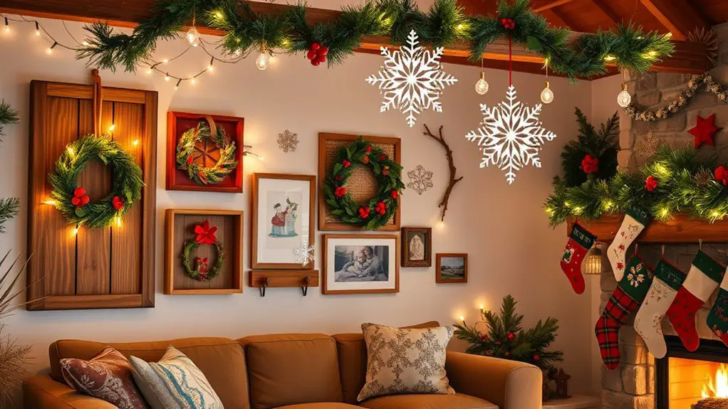 handmade christmas wall decor