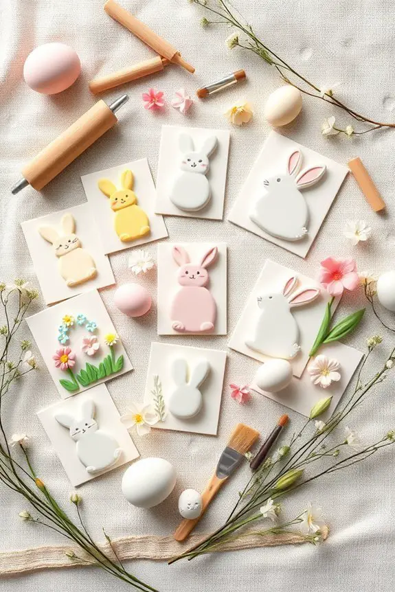 handmade clay easter cards