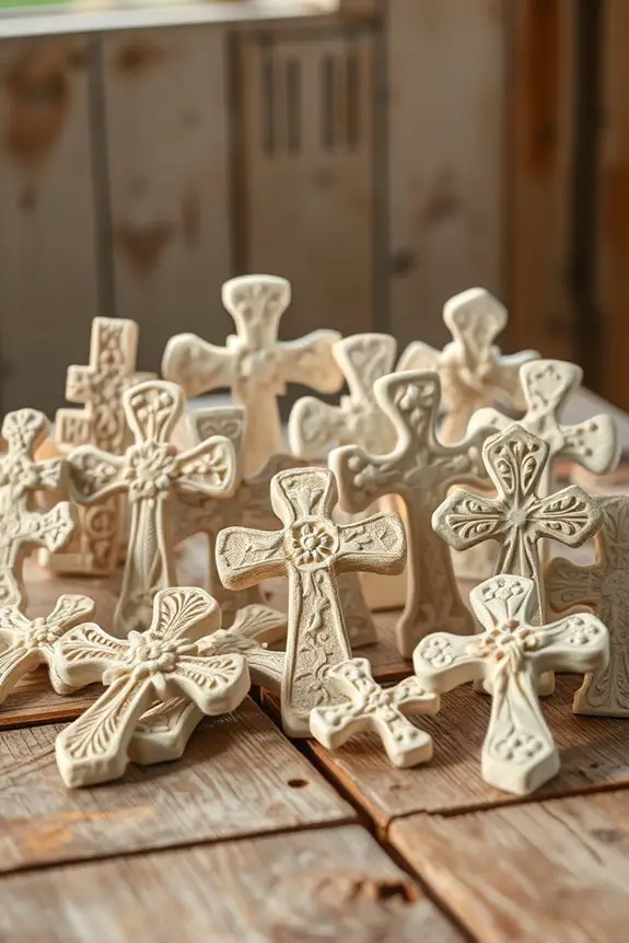 handmade decorative easter crosses