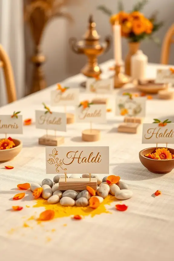 handmade festive name tags