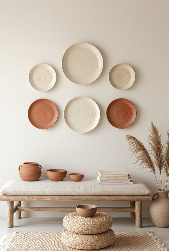 handmade layered ceramic wallart