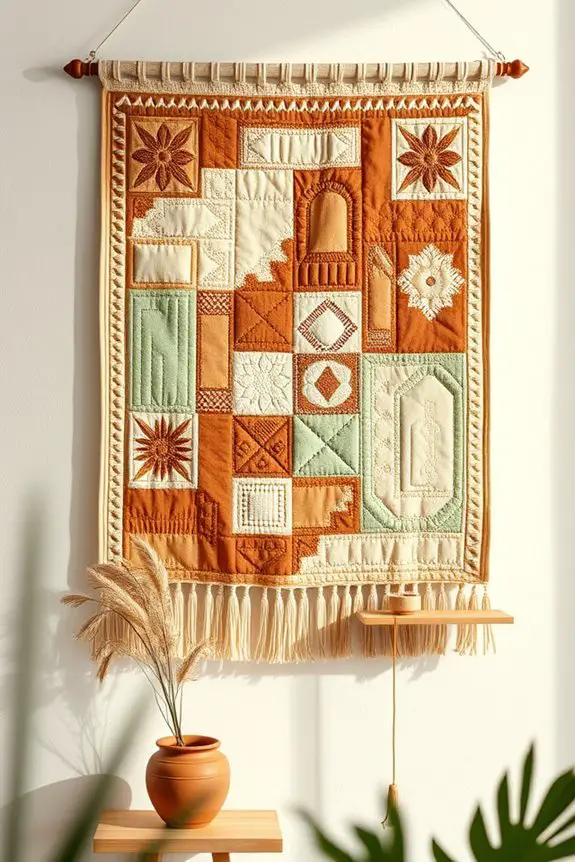 handmade quilted wall hanging