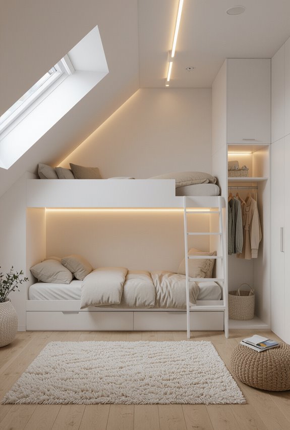 hands free motion activated attic lighting