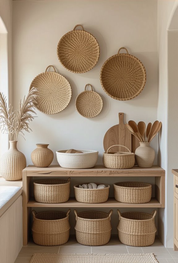handwoven baskets for decor