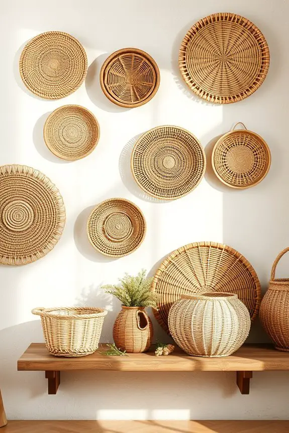 handwoven baskets for decor