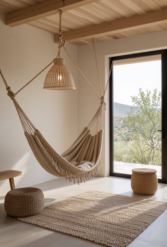 handwoven ethiopian hammock seating