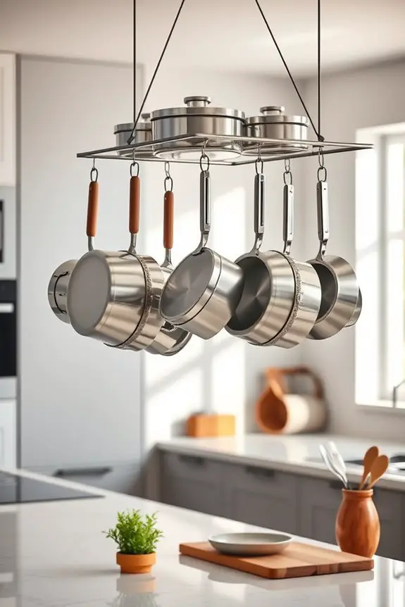 hang cookware for accessibility