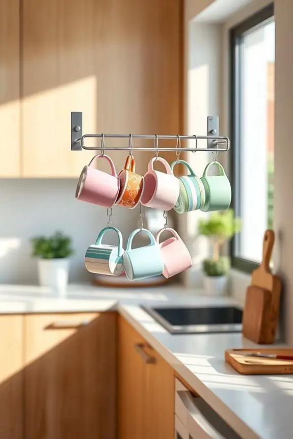 hang mugs for organization