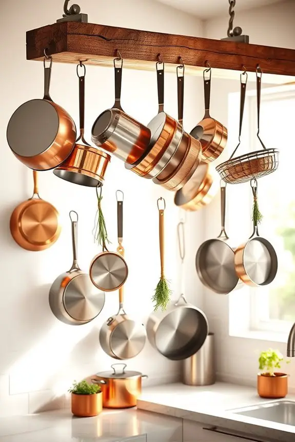 hang pots for organization