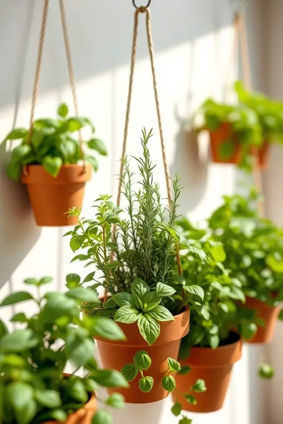 hanging herb garden decor