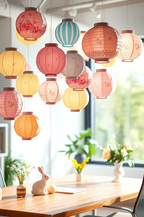 hanging lanterns for easter