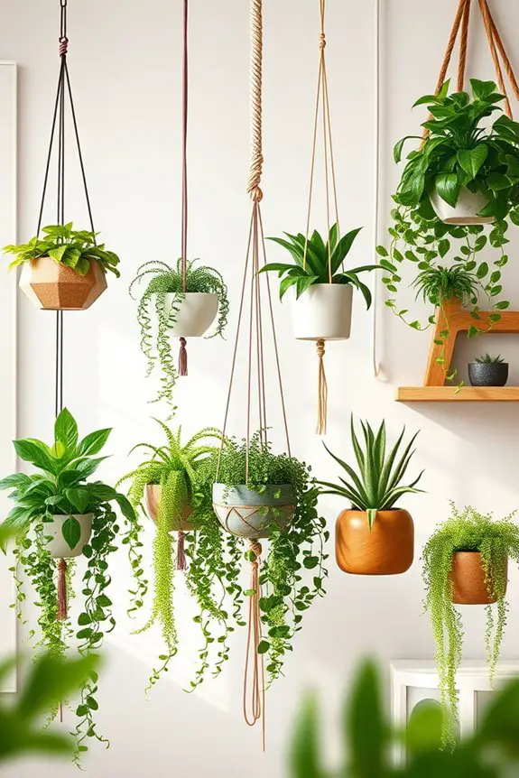 hanging planters for greenery