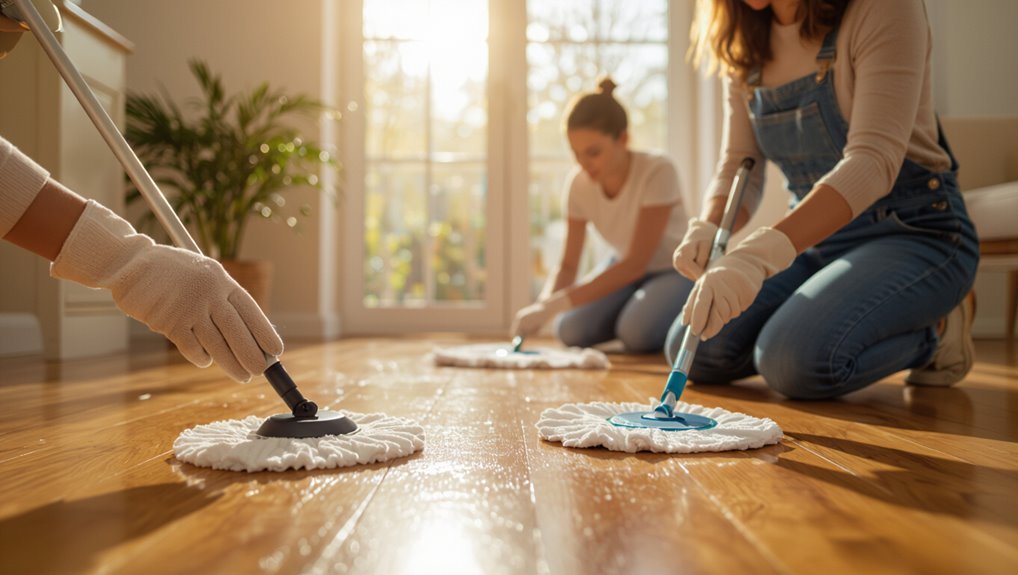 hardwood floor care routine