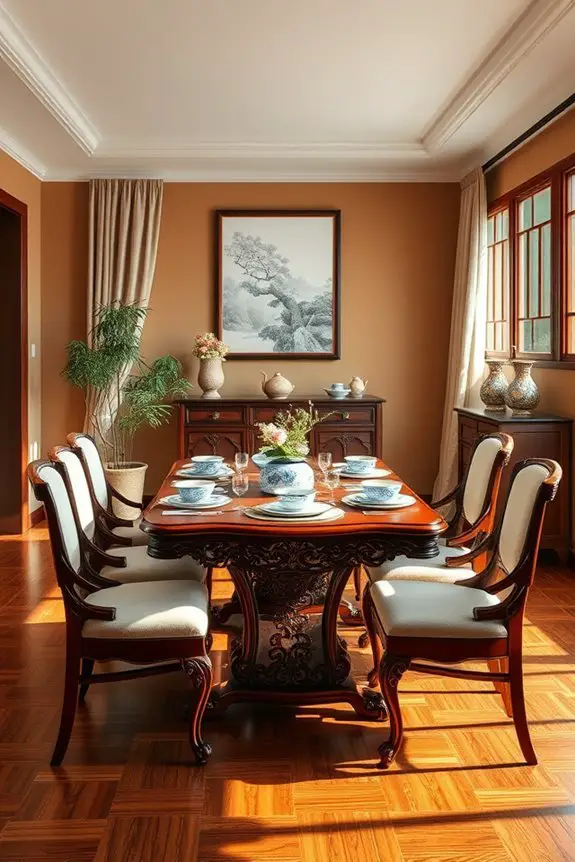 harmonious dining room energy