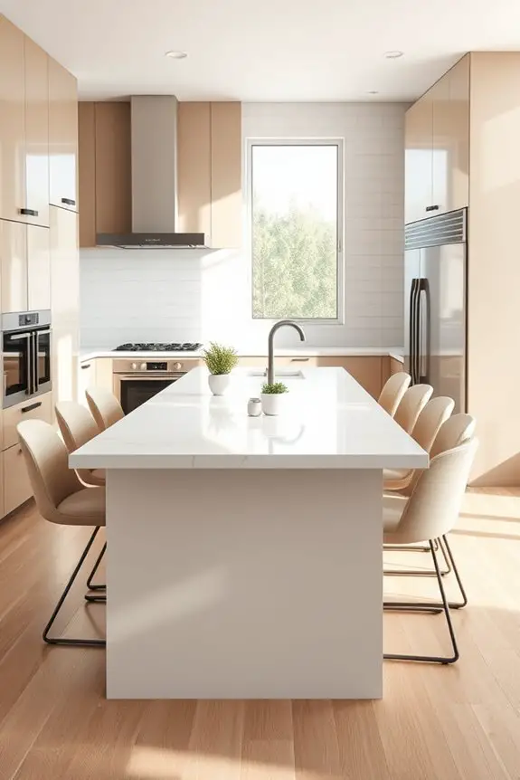 harmonious kitchen color coordination