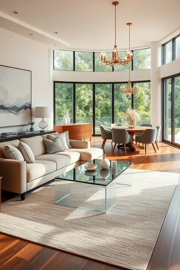 harmonious room color flow